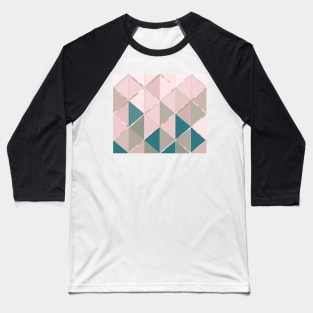 Soft pastel geometry with metallic lines Baseball T-Shirt